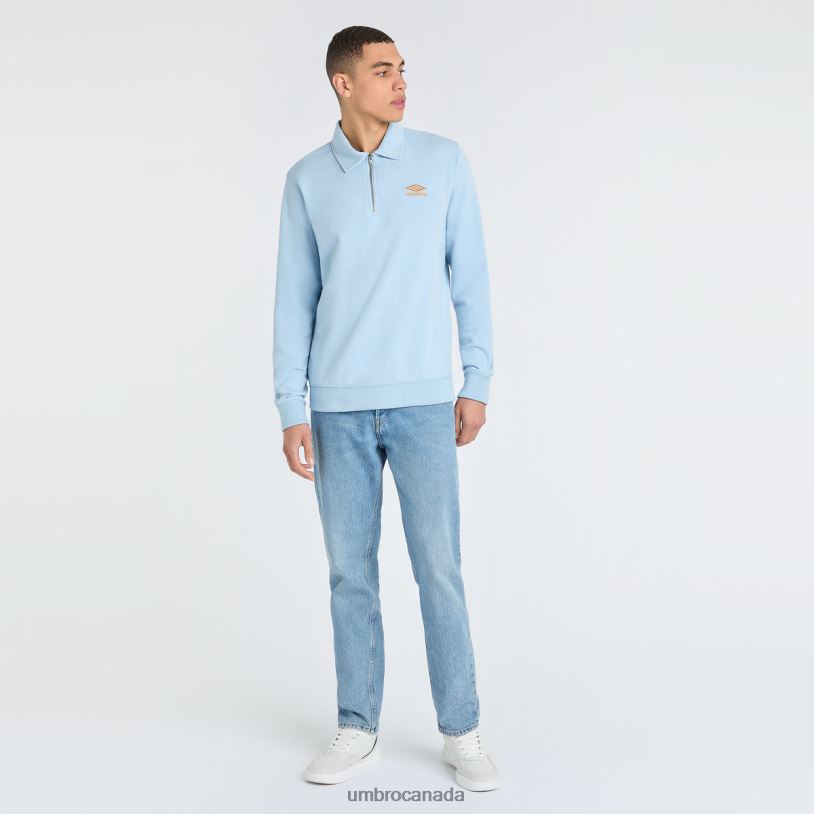 Angel Falls/Blazing Orange Clothing Polo Sweatshirt Men Umbro 262Z8104