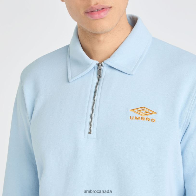 Angel Falls/Blazing Orange Clothing Polo Sweatshirt Men Umbro 262Z8104