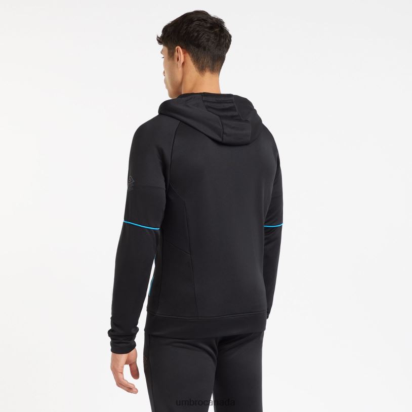 Black/Malibu Blue Clothing Pro Training FZ Hoodie Men Umbro 262Z899