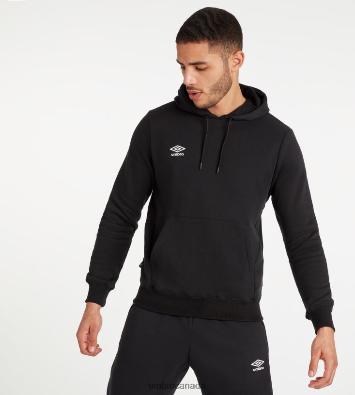 Black/White Clothing Club Leisure Hoody Men Umbro 262Z8129