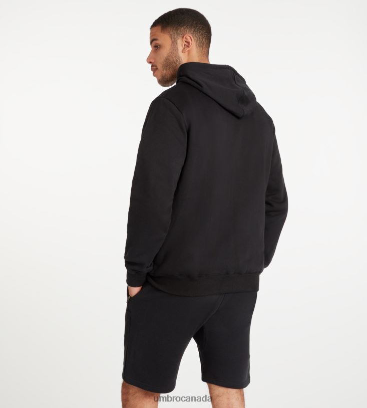 Black/White Clothing Club Leisure ZT Hoodie Men Umbro 262Z8134