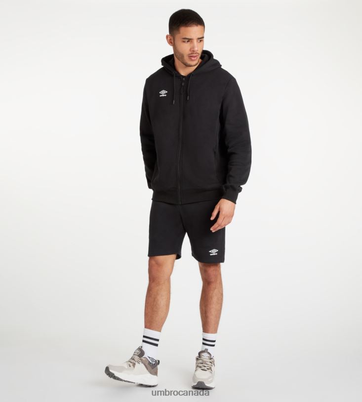 Black/White Clothing Club Leisure ZT Hoodie Men Umbro 262Z8134