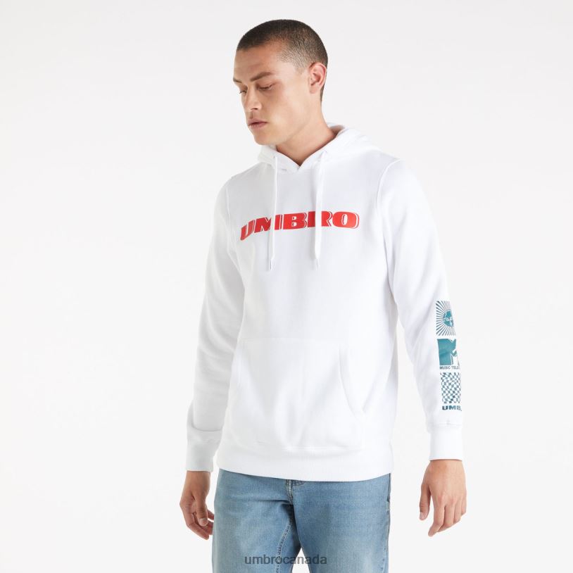 Brilliant White Clothing MTV Hoodie Men Umbro 262Z894
