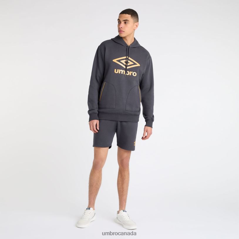 Collegiate Blue/Blazing Orange Clothing Core Hood Men Umbro 262Z8119