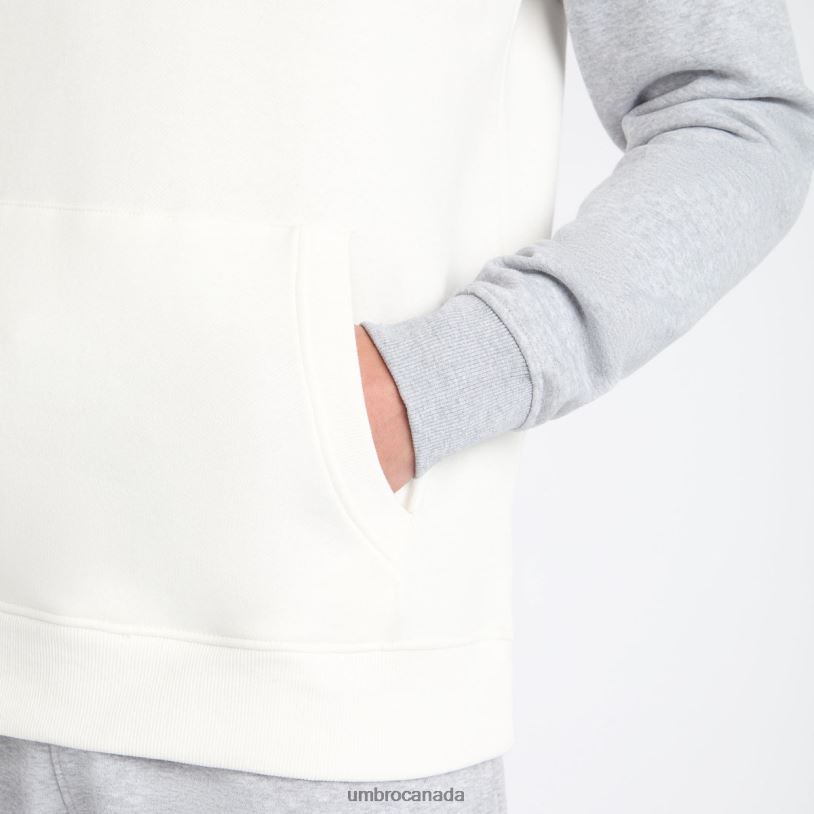 Ecru/Grey Marl Clothing Core Raglan Hood Men Umbro 262Z8122