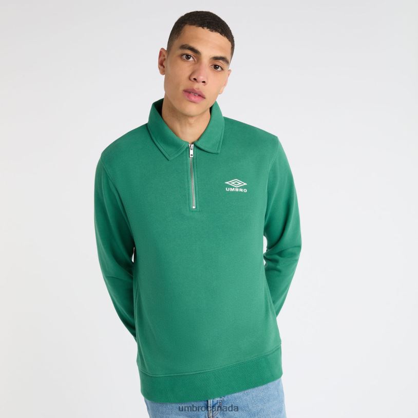 Fir/Ecru Clothing Polo Sweatshirt Men Umbro 262Z8105