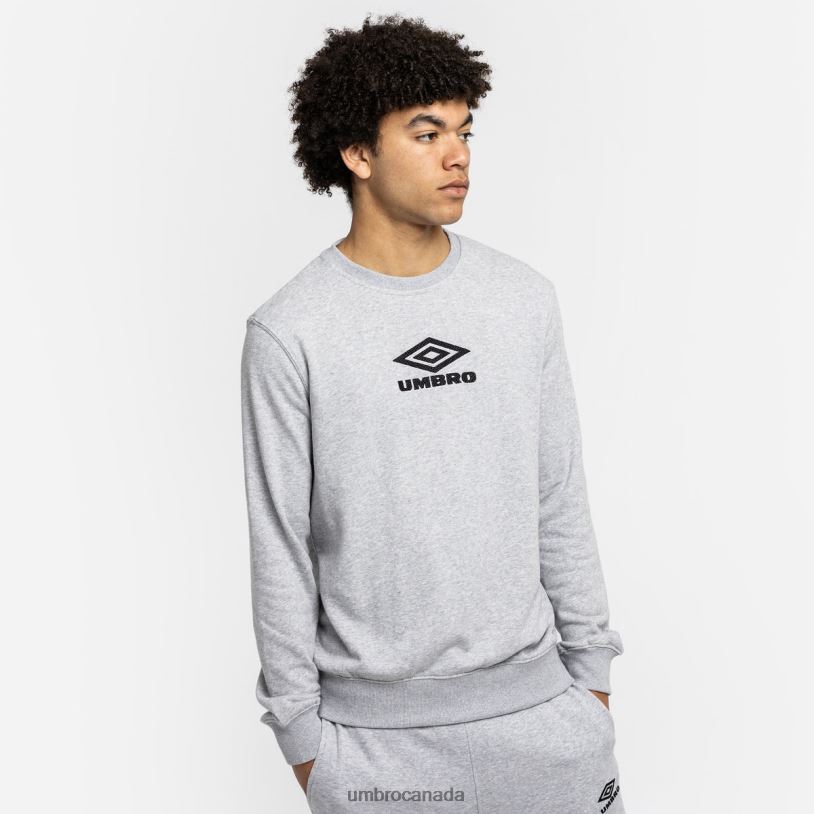 Grey Marl/Black Clothing Diamond Sweat Men Umbro 262Z8145