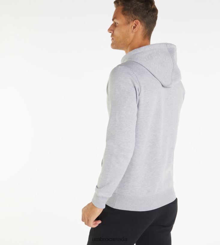 Grey Marl Clothing Large Logo Oh Hoodie Men Umbro 262Z8124
