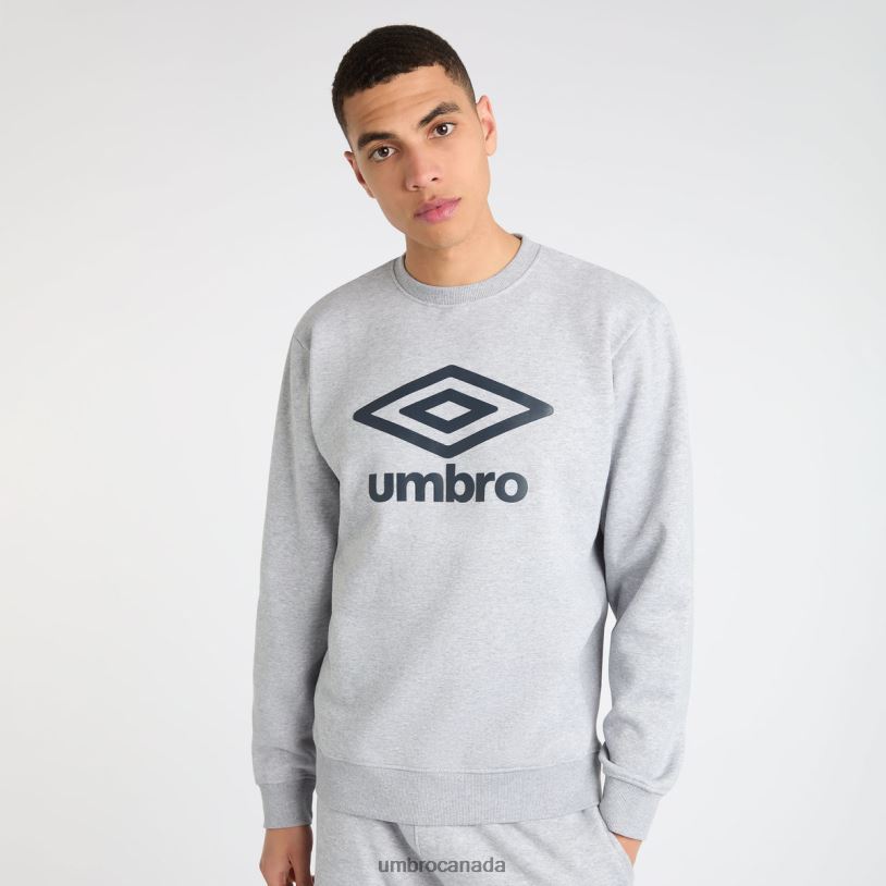 Grey Marl/Collegiate Blue Clothing Core Sweat Men Umbro 262Z8115