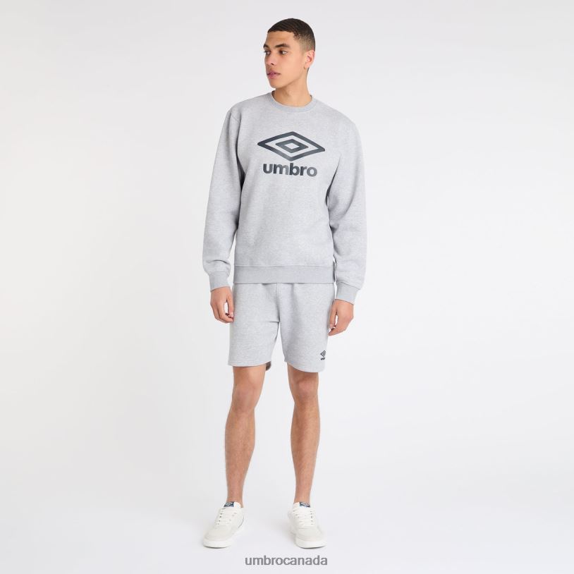 Grey Marl/Collegiate Blue Clothing Core Sweat Men Umbro 262Z8115