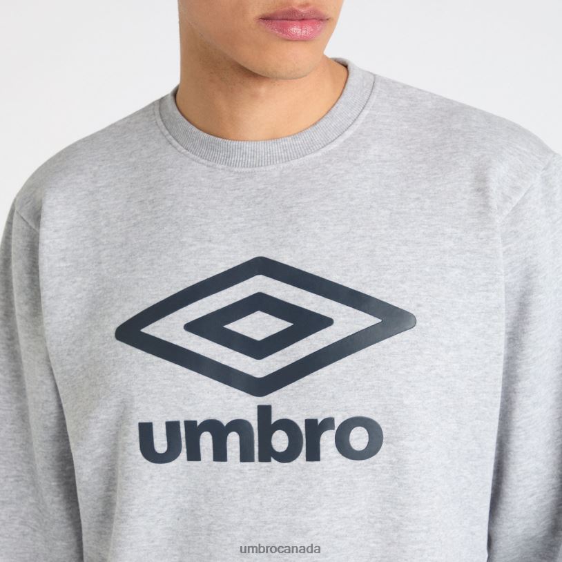 Grey Marl/Collegiate Blue Clothing Core Sweat Men Umbro 262Z8115