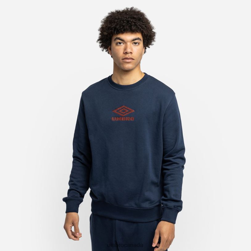 Indigo Mood/Hot Sauce Clothing Diamond Sweat Men Umbro 262Z8147