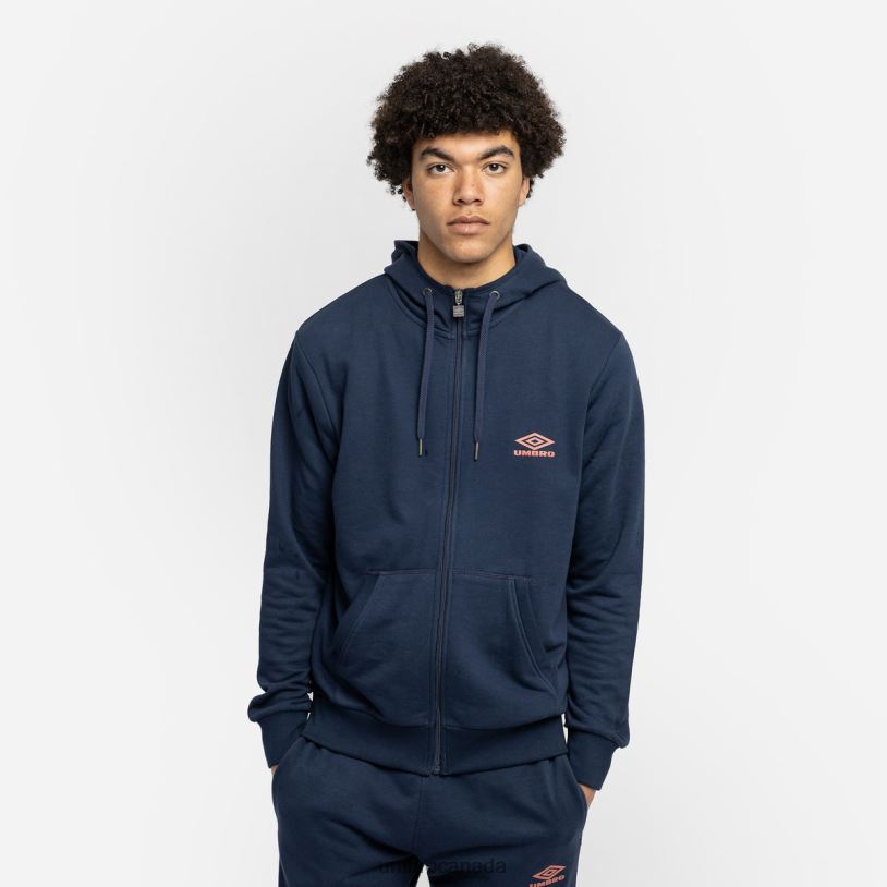 Indigo Mood/Hot Sauce Clothing Diamond ZT Hood Men Umbro 262Z8144