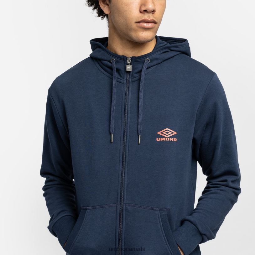 Indigo Mood/Hot Sauce Clothing Diamond ZT Hood Men Umbro 262Z8144