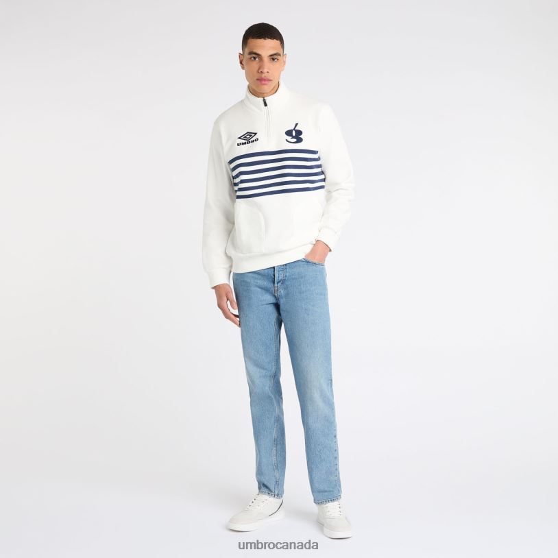 Marshmallow/Patriot Blue Clothing Gio Goi Shore Leave Sweat Men Umbro 262Z8128