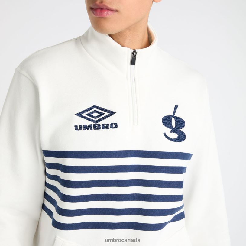 Marshmallow/Patriot Blue Clothing Gio Goi Shore Leave Sweat Men Umbro 262Z8128