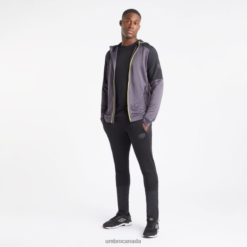 Periscope/Black/Limeade Clothing Pro Training Hybrid FZ Hoodie Men Umbro 262Z8150