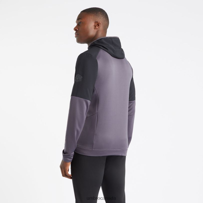 Periscope/Black/Limeade Clothing Pro Training Hybrid FZ Hoodie Men Umbro 262Z8150