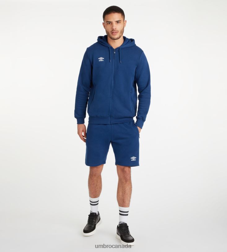 TW Navy/White Clothing Club Leisure ZT Hoodie Men Umbro 262Z8133