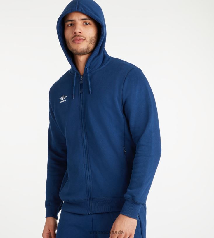 TW Navy/White Clothing Club Leisure ZT Hoodie Men Umbro 262Z8133