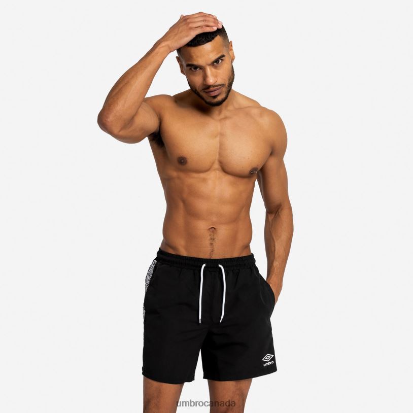 Black Clothing Taped Swim Short Men Umbro 262Z8257