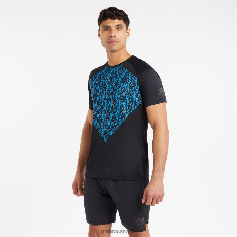 Black/Malibu Blue Clothing Pro Training Graphic Jersey Men Umbro 262Z828