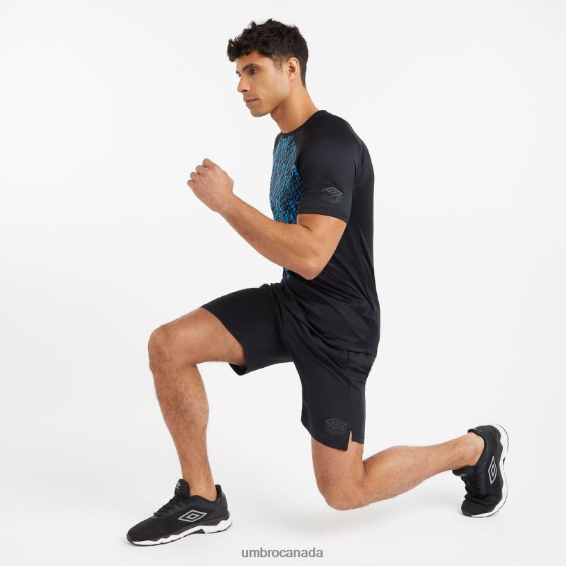 Black/Malibu Blue Clothing Pro Training Graphic Jersey Men Umbro 262Z828