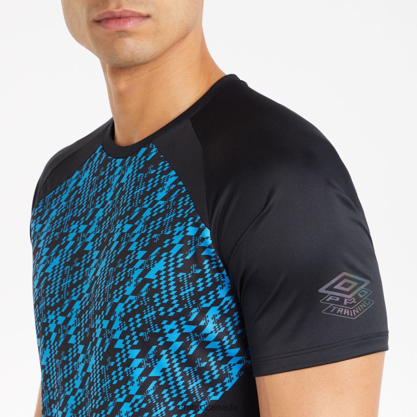 Black/Malibu Blue Clothing Pro Training Graphic Jersey Men Umbro 262Z828