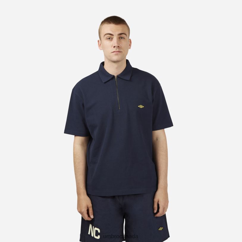 Black Navy Clothing Nigel Cabourn Polo Men Umbro 262Z886