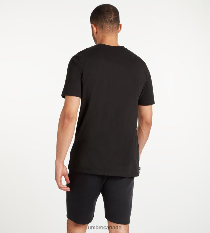 Black/White Clothing Club Leisure Crew Tee Men Umbro 262Z851