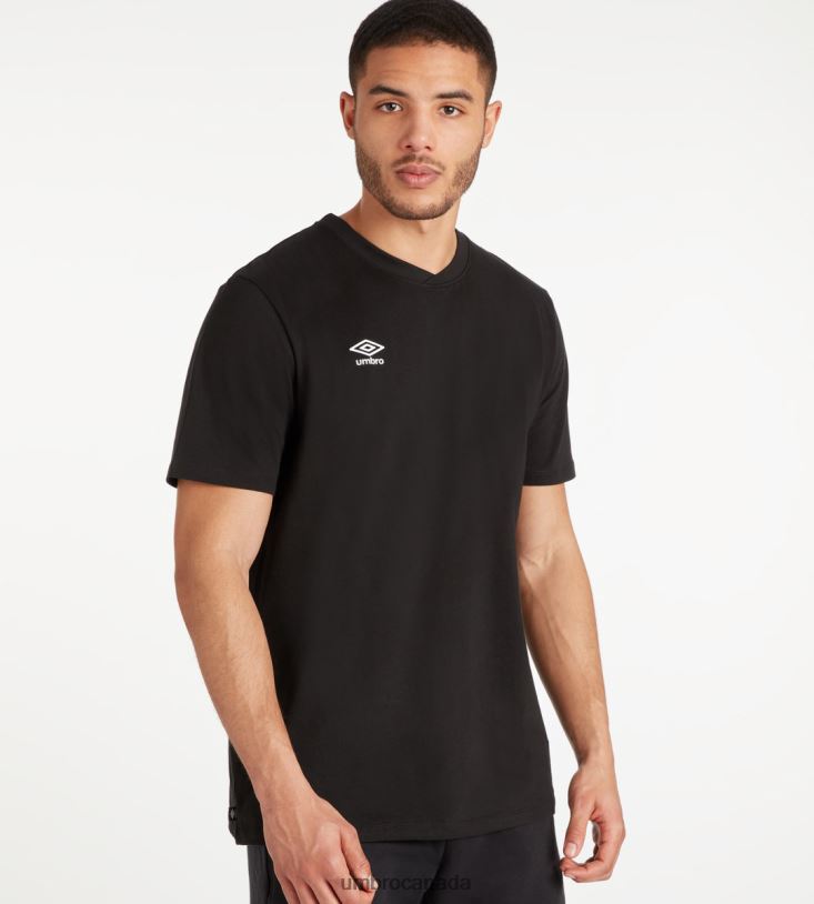 Black/White Clothing Club Leisure Crew Tee Men Umbro 262Z851