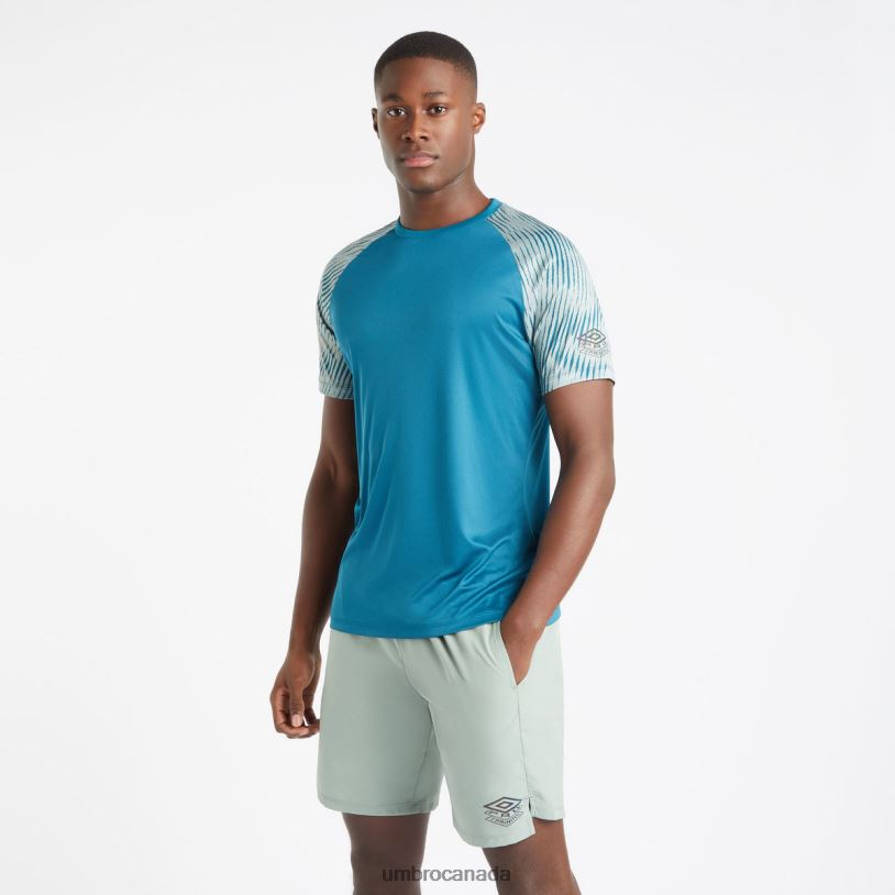 Blue Coral/Chinois Green Clothing Pro Training Graphic Sleeve Jersey Men Umbro 262Z875
