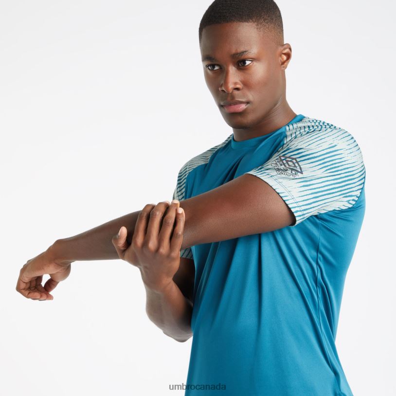 Blue Coral/Chinois Green Clothing Pro Training Graphic Sleeve Jersey Men Umbro 262Z875