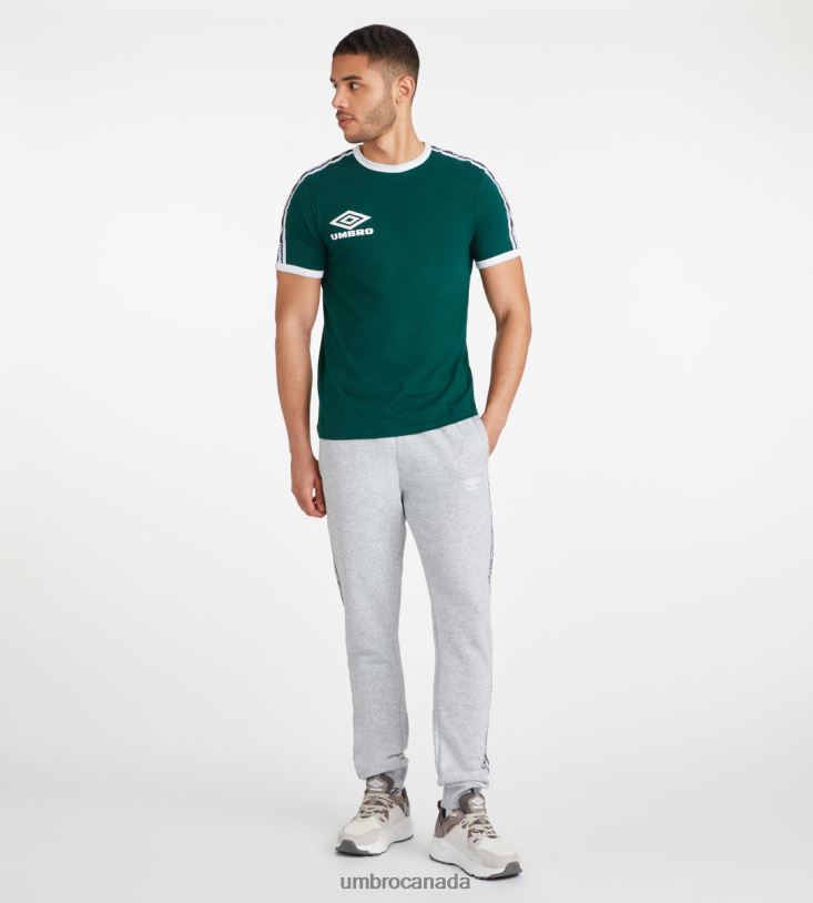 Botanical Garden/Brilliant White Clothing Ringer Tee Men Umbro 262Z884