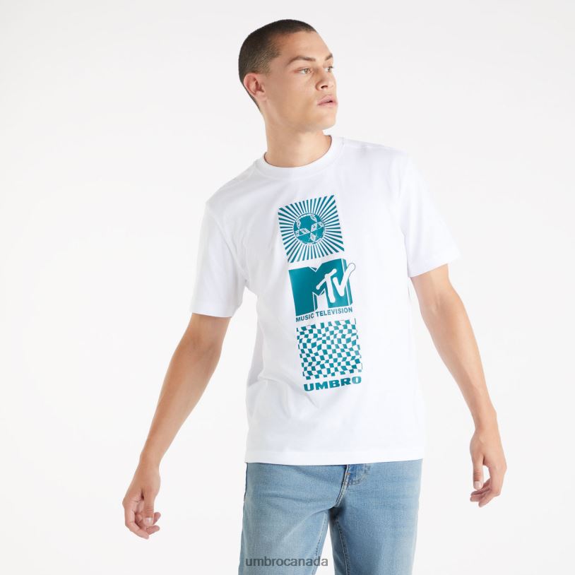 Brilliant White Clothing MTV Graphic Tee Men Umbro 262Z820
