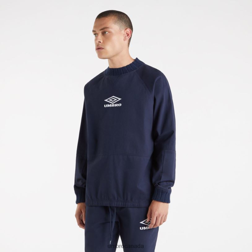 Dark Navy Clothing Drill Sweat Top Men Umbro 262Z812