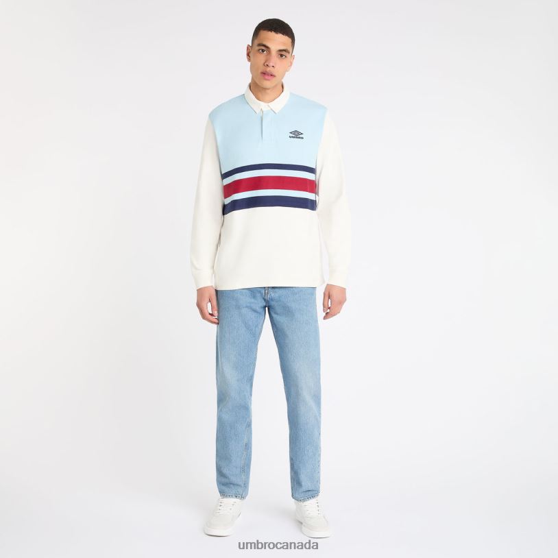 Ecru/Angel Falls/Midnight Sail Clothing Rugby Jersey Men Umbro 262Z843