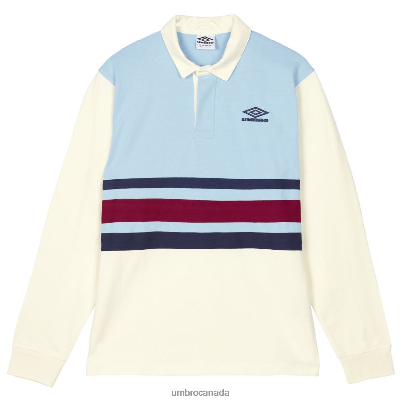 Ecru/Angel Falls/Midnight Sail Clothing Rugby Jersey Men Umbro 262Z843