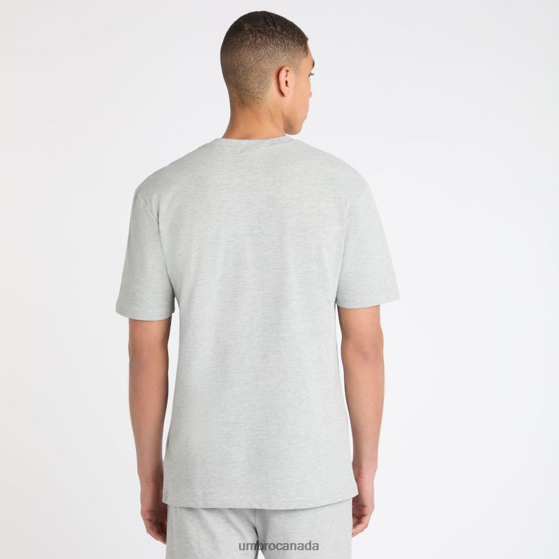 Grey Marl Clothing Sport Style Pique Tee Men Umbro 262Z848