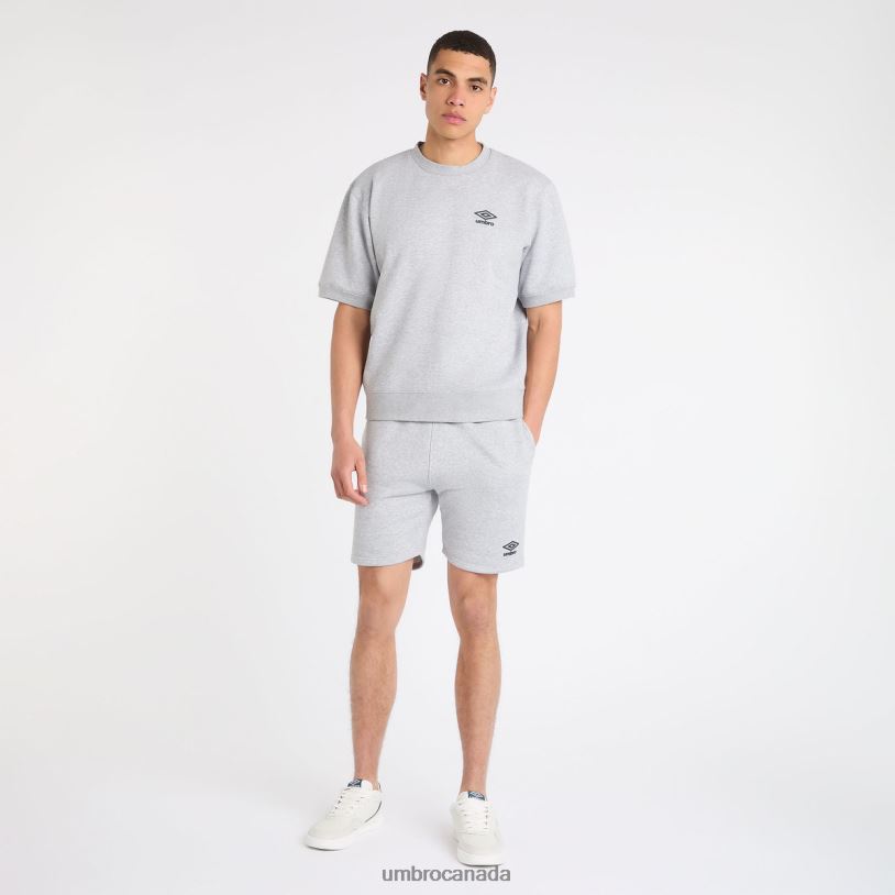 Grey Marl/Collegiate Blue Clothing Core Tee Sweat Men Umbro 262Z833