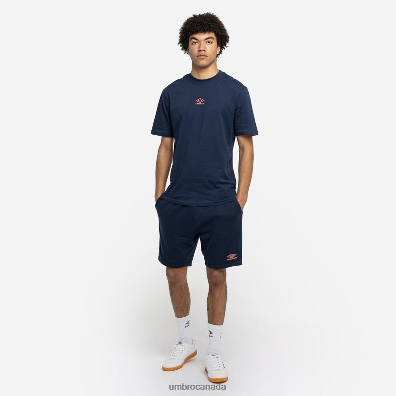 Indigo Mood/Hot Sauce Clothing Diamond Small Logo Tee Men Umbro 262Z874