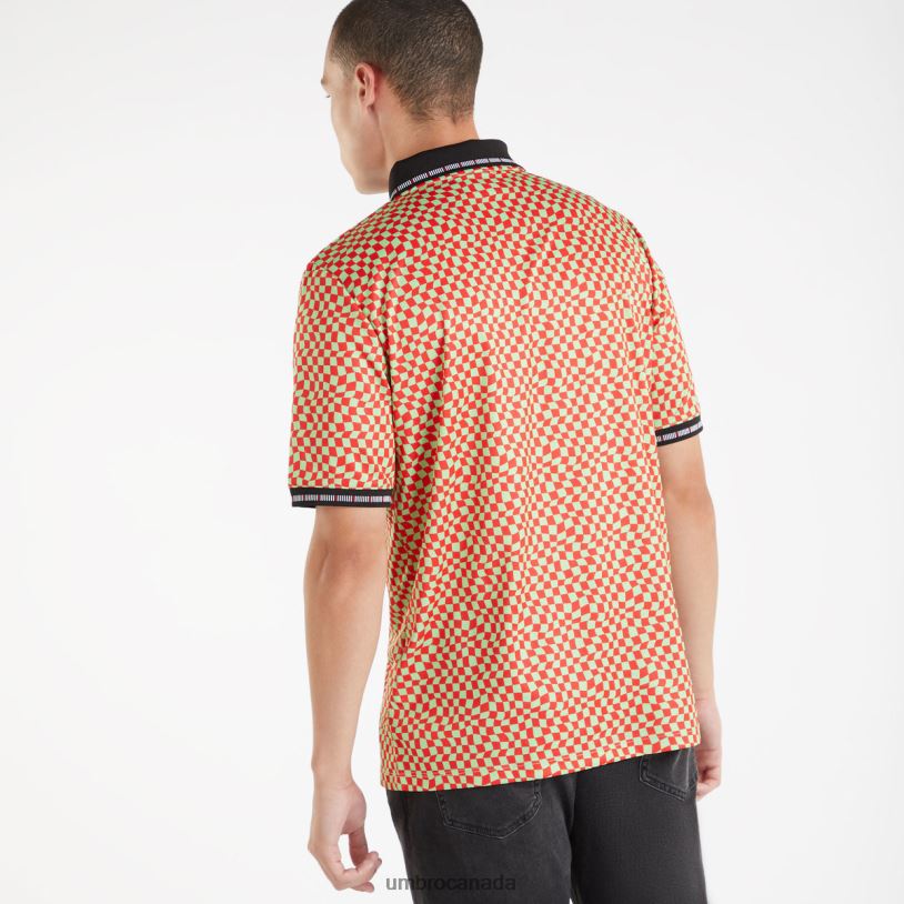 Jade Lime/Flame Scarlet Clothing MTV Jersey Men Umbro 262Z87