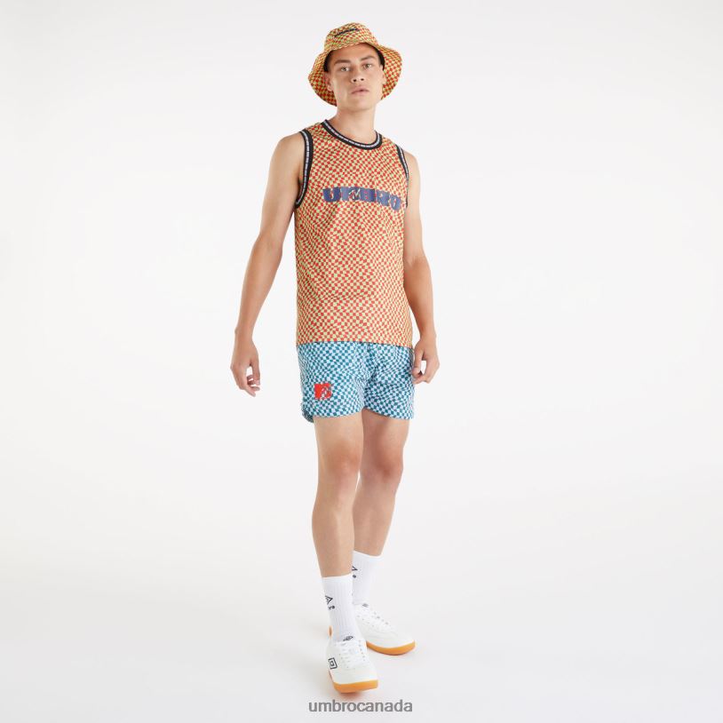 Jade Lime/Flame Scarlet Clothing MTV Vest Men Umbro 262Z824