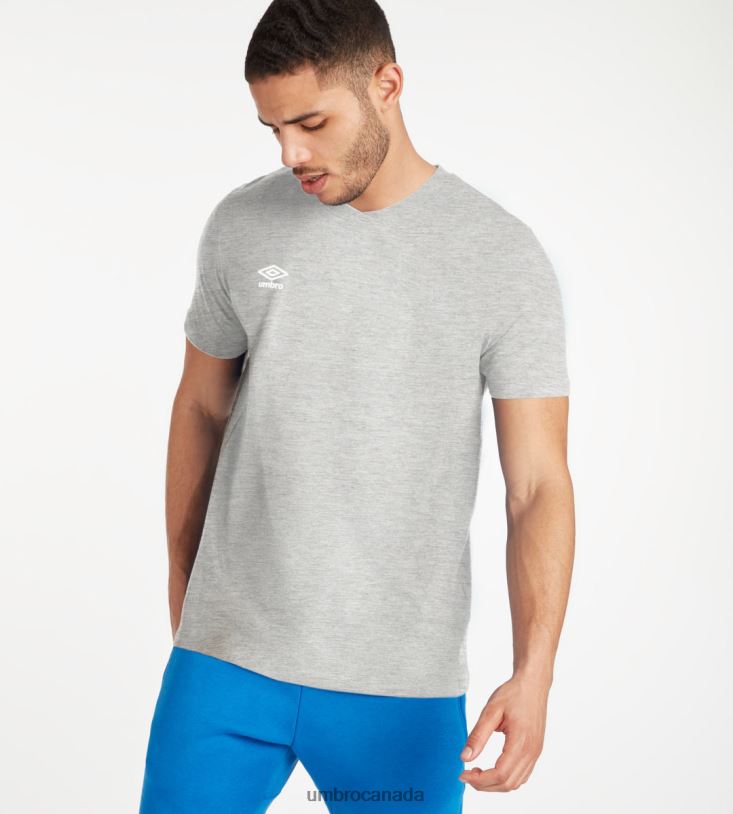 Light Grey Marl Clothing Club Leisure Crew Tee Men Umbro 262Z850