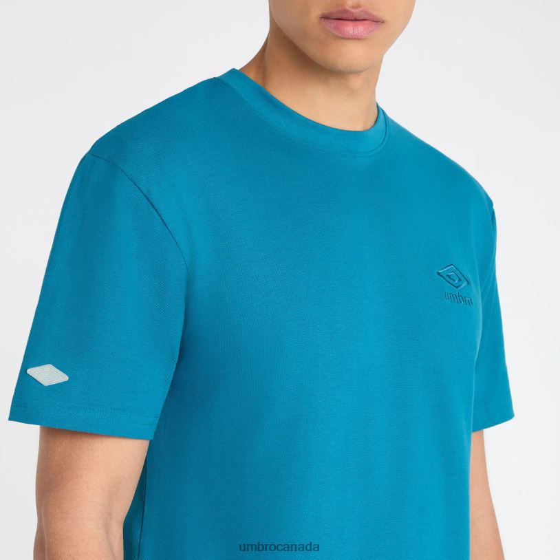 Lyons Blue Clothing Sport Style Pique Tee Men Umbro 262Z847