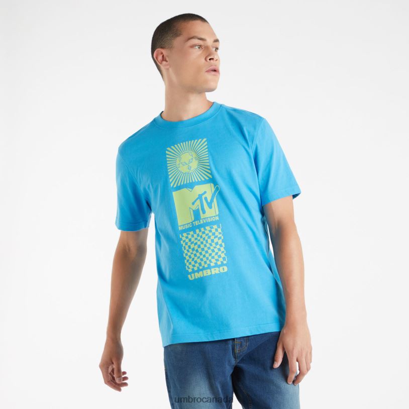 Malibu Blue Clothing MTV Graphic Tee Men Umbro 262Z822