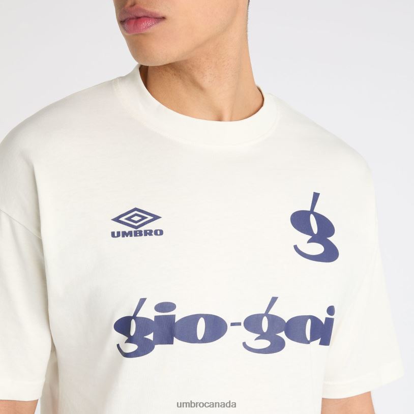 Marshmallow/Patriot Blue Clothing Gio Goi Logo Tee Men Umbro 262Z864