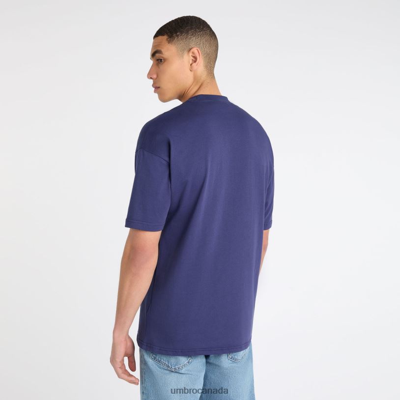 Patriot Blue/Marshmallow Clothing Gio Goi Logo Tee Men Umbro 262Z865