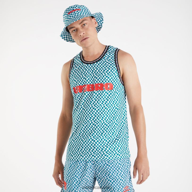 Shaded Spruce/Brilliant White Clothing MTV Vest Men Umbro 262Z823