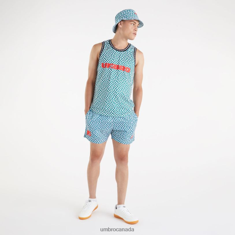 Shaded Spruce/Brilliant White Clothing MTV Vest Men Umbro 262Z823